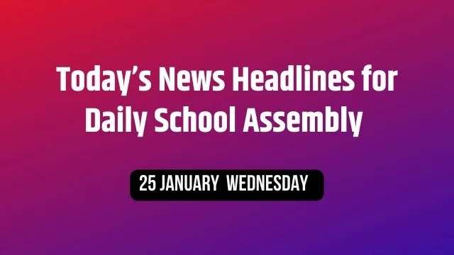 News Headlines for School Assembly
